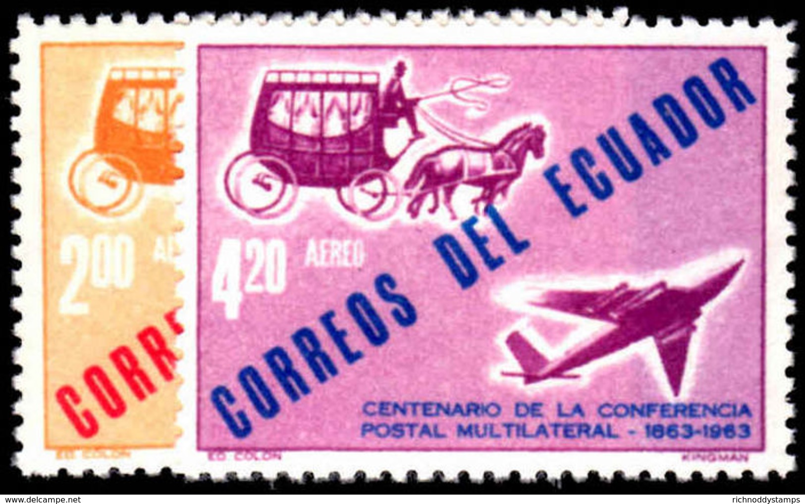 Ecuador 1963 Paris Conference Unmounted Mint. - Ecuador