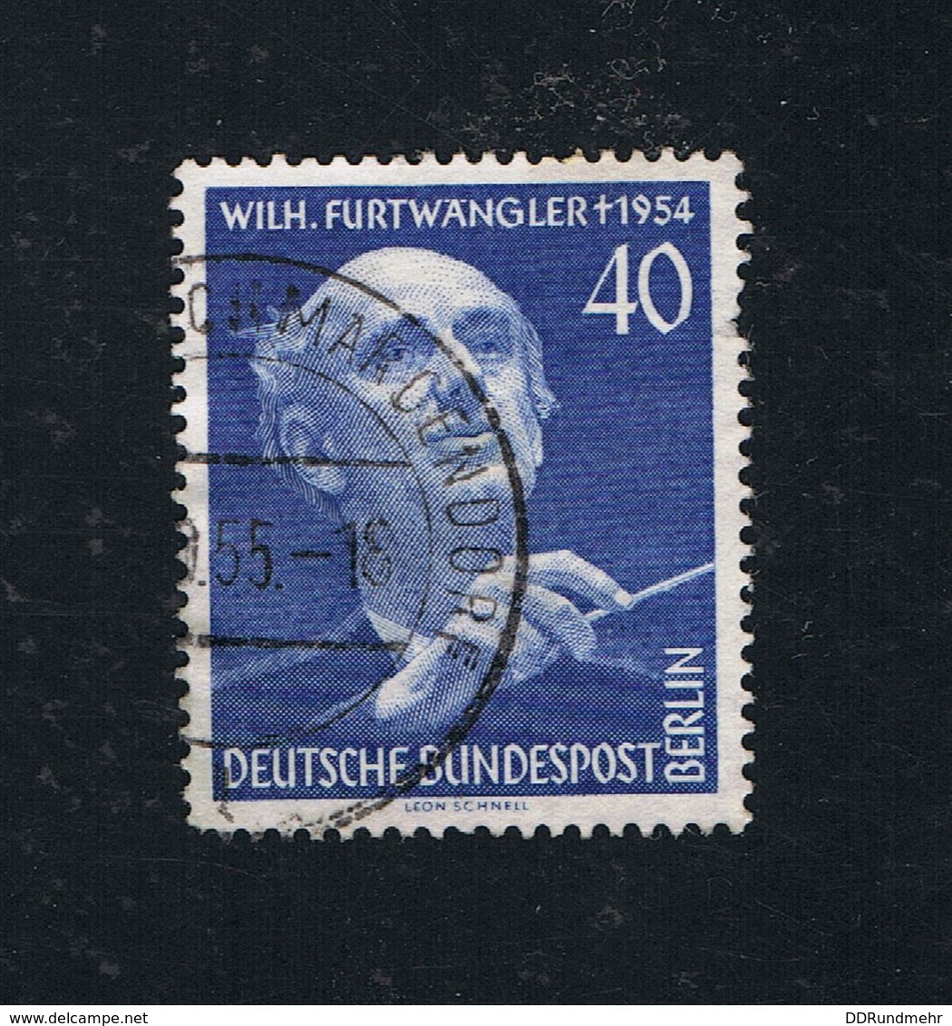 17. Sept. 1955 1. Todestag Von Wilhelm Furtwängler  Michel 128 Gestemplt O - Used Stamps