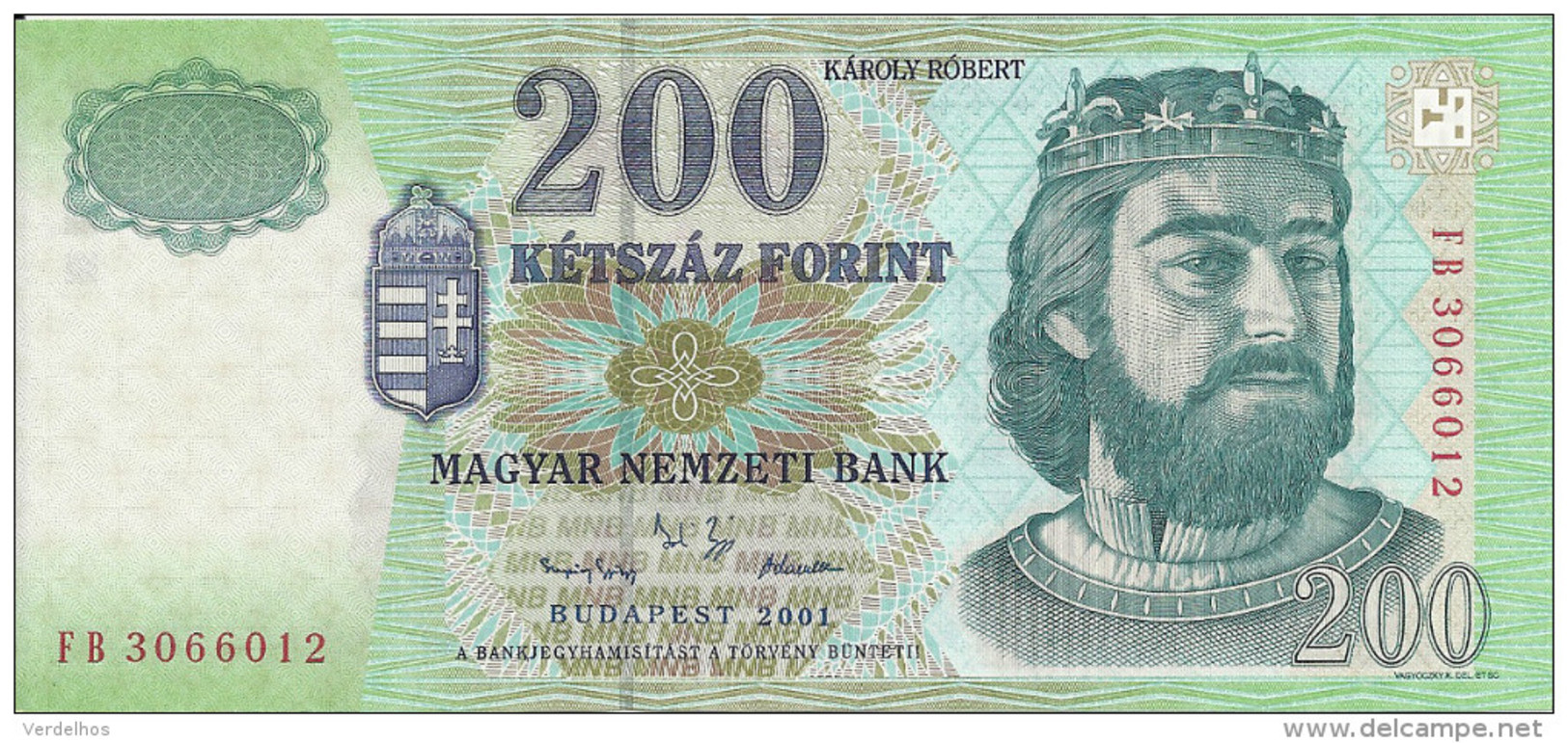 HONGRIE 200 FORINT 2001 UNC P 187 A - Hungary