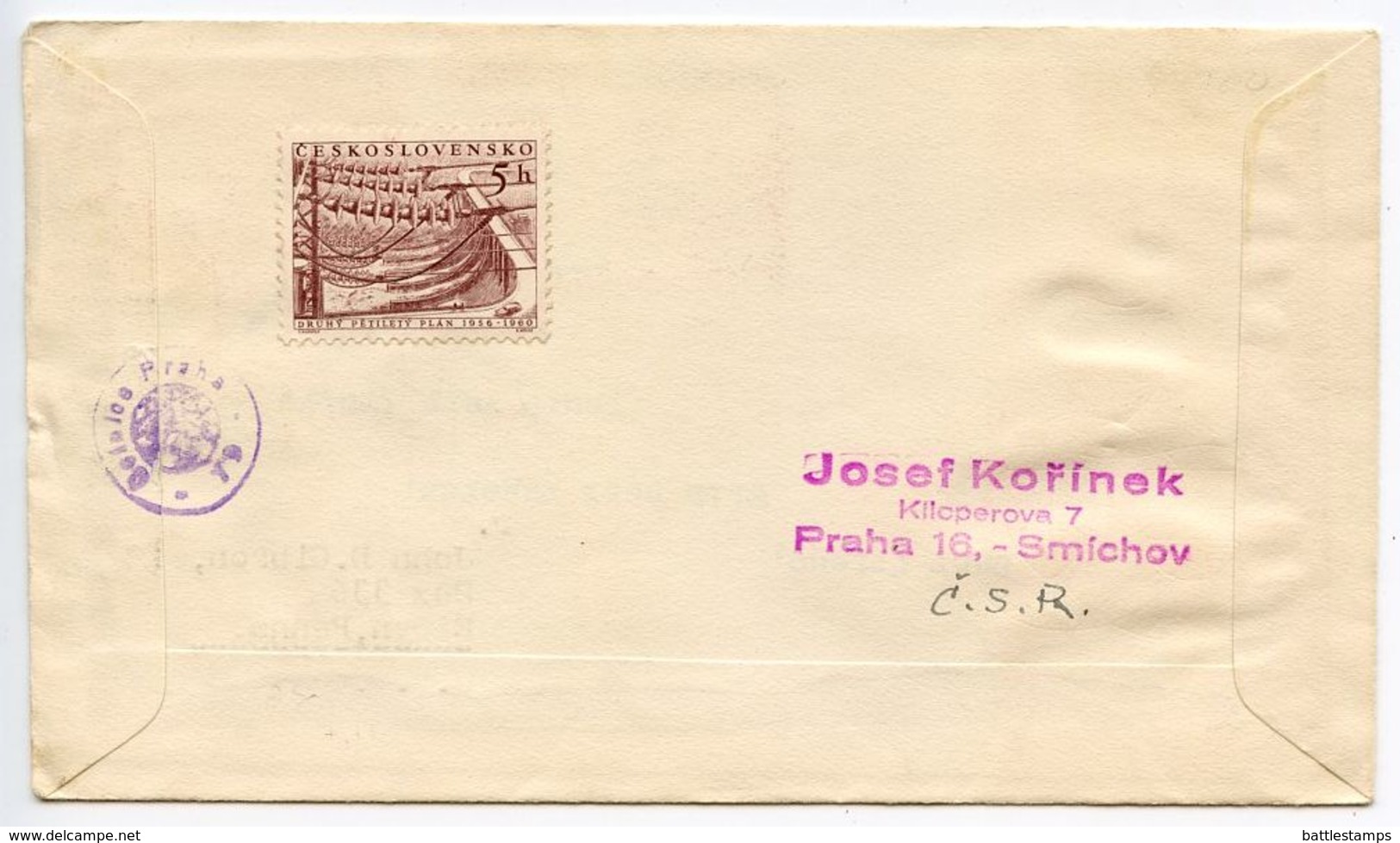 Czechoslovakia 1957 Scott 785/788 FDC Towns & Architecture - FDC