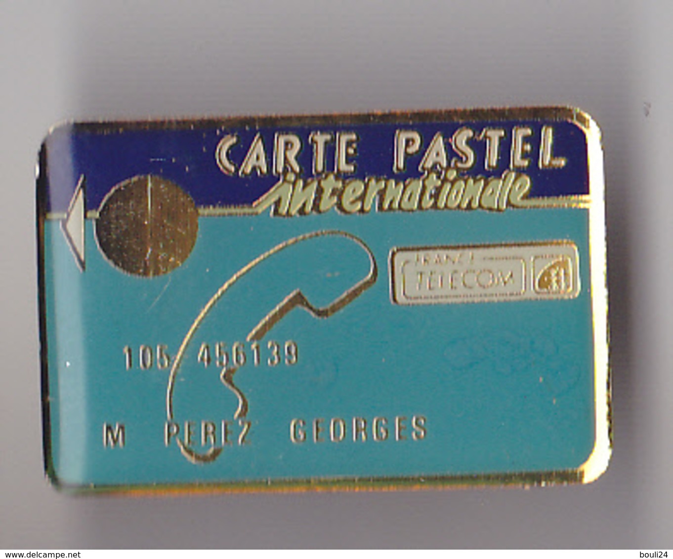 PIN'S THEME FRANCE ELECOM  CARTE PASTEL - France Telecom