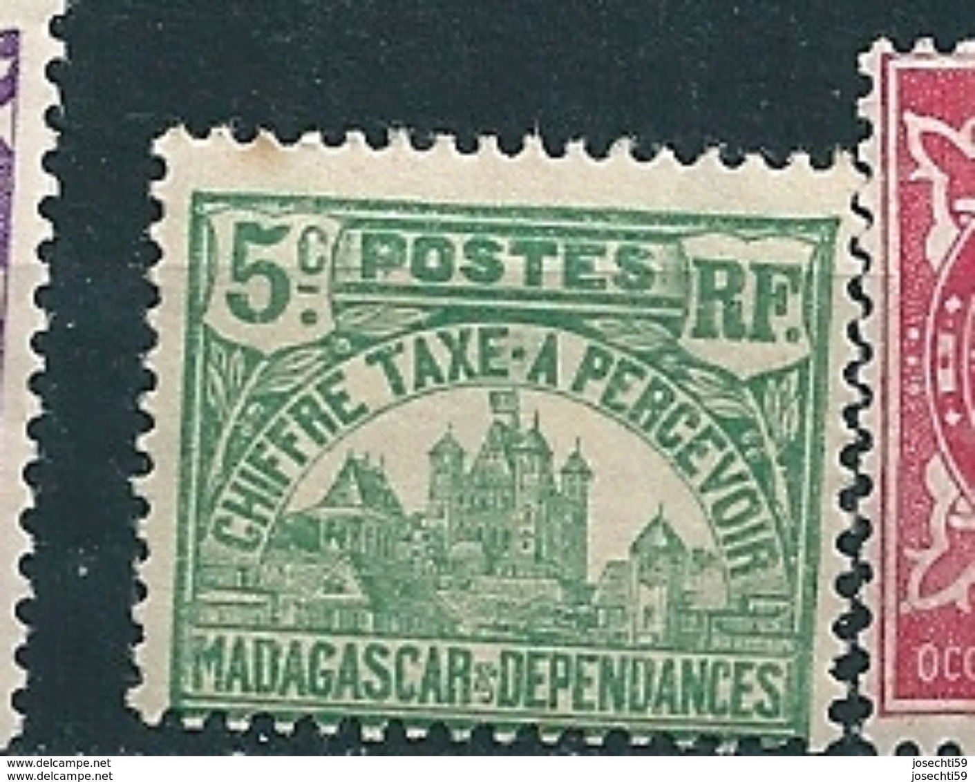 N°  10 Palais Royal De Tananarive Timbre France (ex-colonies & Protectorats) Madagascar 1908 Neuf - Portomarken