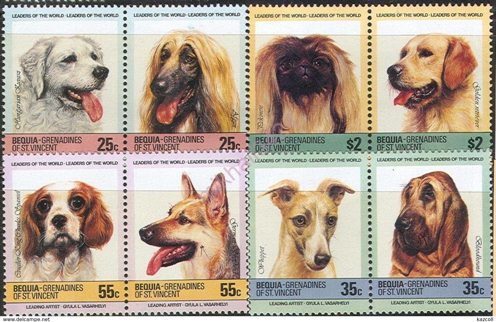 Bequia -- Grenadines Of St Vincent 1985. Fauna. Animals.   Dogs.  MNH - Cani