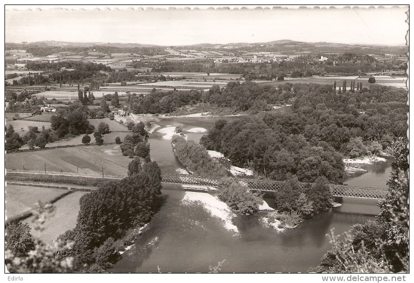 ***  64  *** ESCOS  Vue Panoramique Sur Le Pont - écrite TTB - Otros & Sin Clasificación