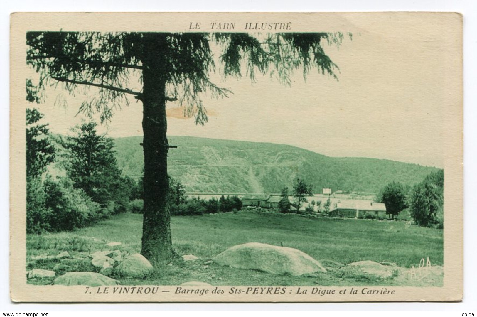 LE VINTROU Barrage De St Peyres La Digue Et La Carrière - Autres & Non Classés