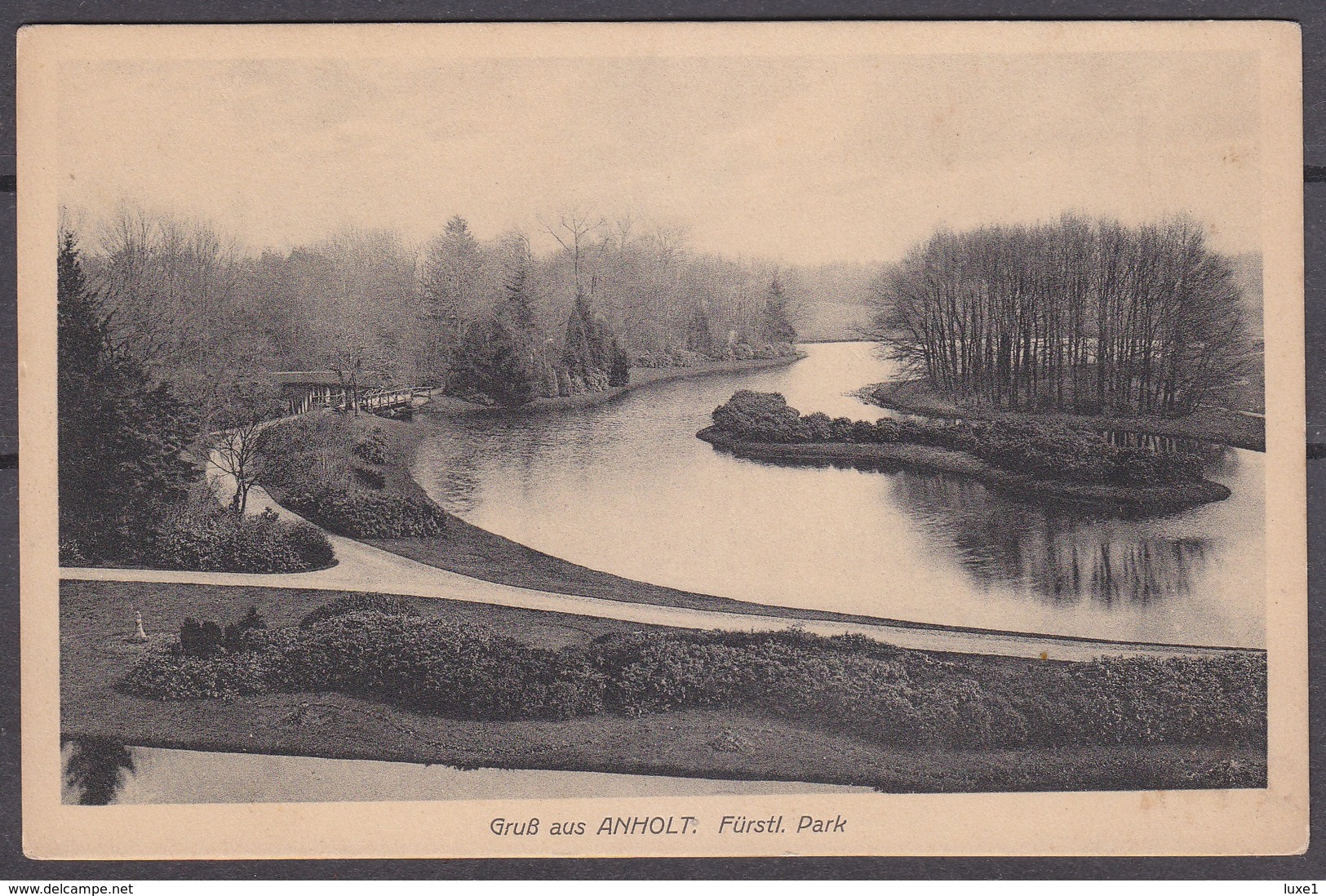 GERMANY ,  Anholt  , OLD  POSTCARD - Borken