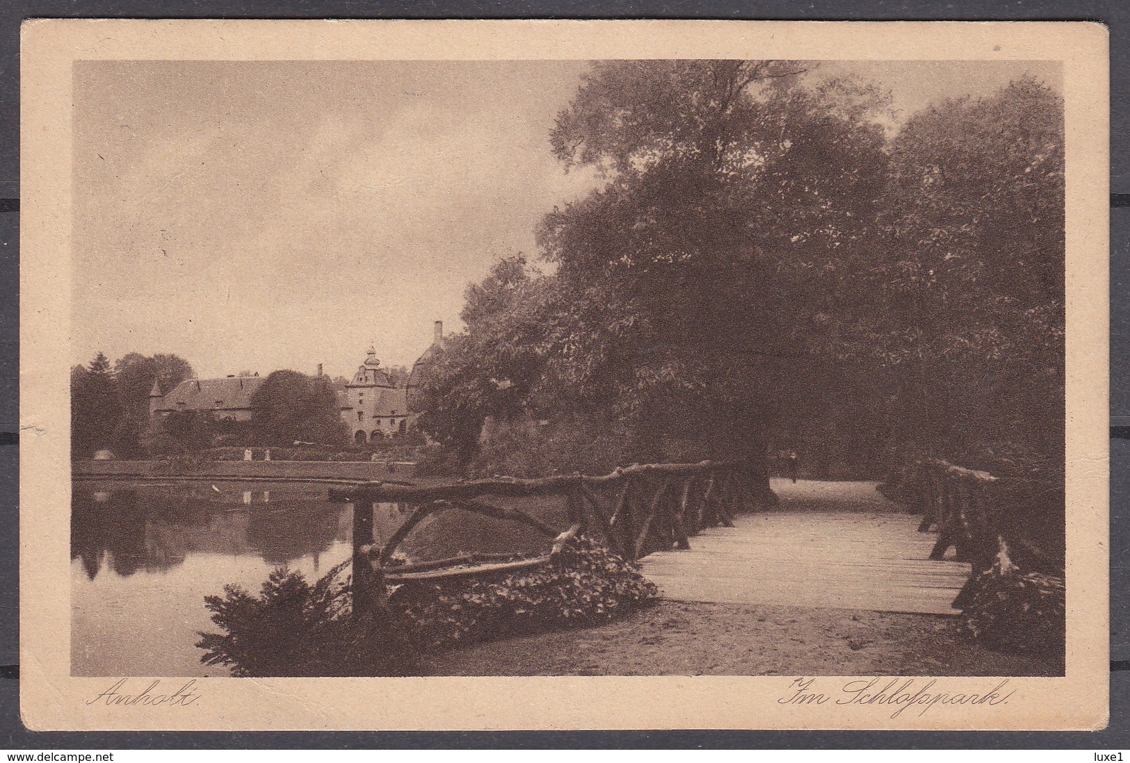 GERMANY ,  Anholt  , OLD  POSTCARD - Borken