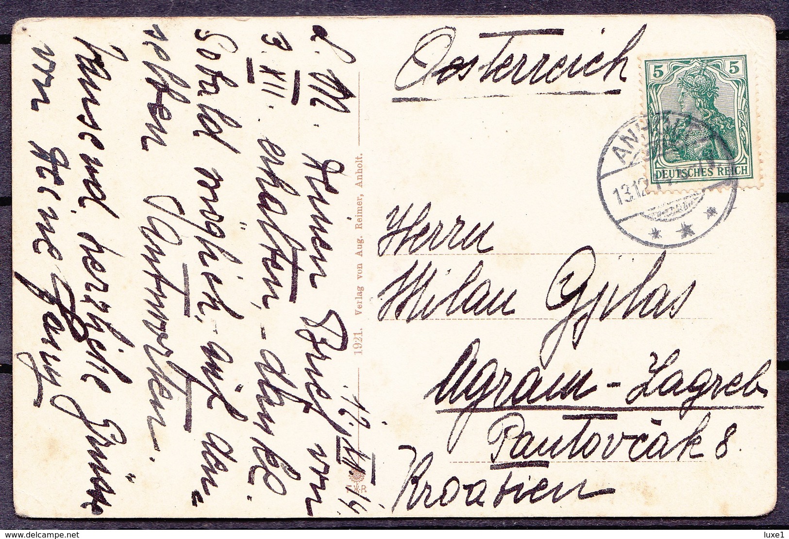 GERMANY ,  Anholt  , OLD  POSTCARD - Borken