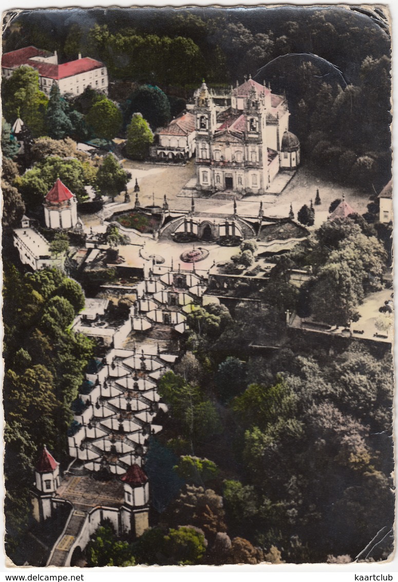 Braga - Bom Jesus - Vista Geral De Aviäo - (1957)  -  (Portugal) - Braga