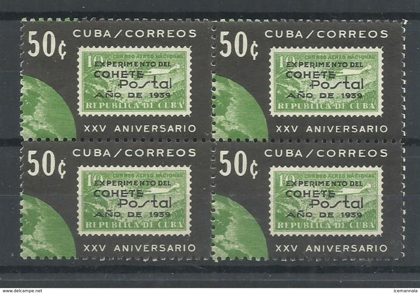 CUBA   YVERT  763  (BLOQUE DE 4 SELLOS)   MNH  ** - Nuevos