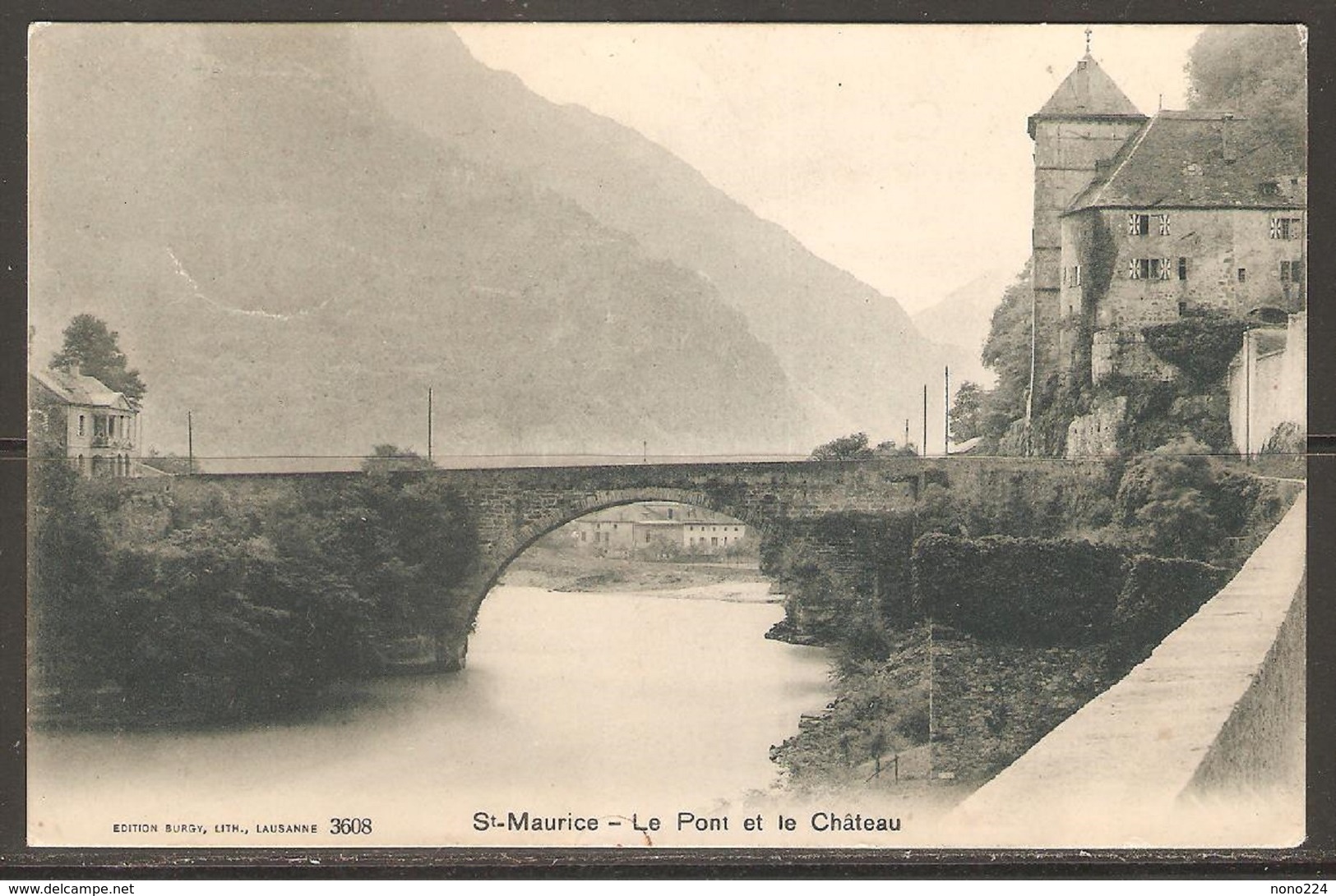 Carte P ( Suisse / St-Maurice- Le Pont Et Le Château ) - Saint-Maurice