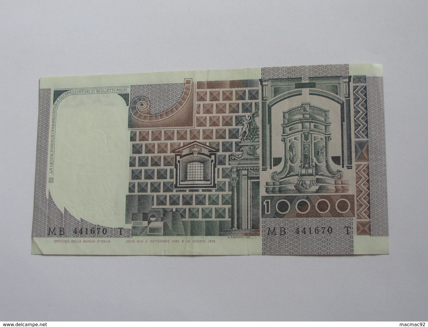 10 000 LIRE - Diecimila - ITALIE  - Banca D'Italia 1976-1984   **** EN ACHAT IMMEDIAT **** - 10000 Lire