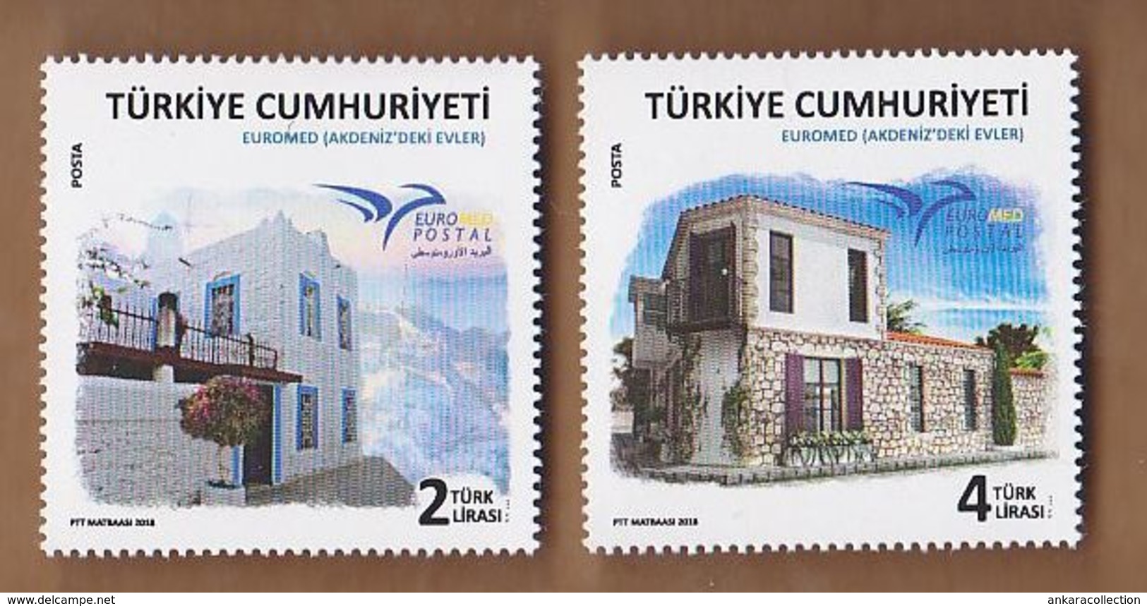 AC - TURKEY STAMP - EUROMED HOUSES IN THE MEDITERRANEAN EUROMED POSTAL MNH 09 JULY 2018 - Nuevos