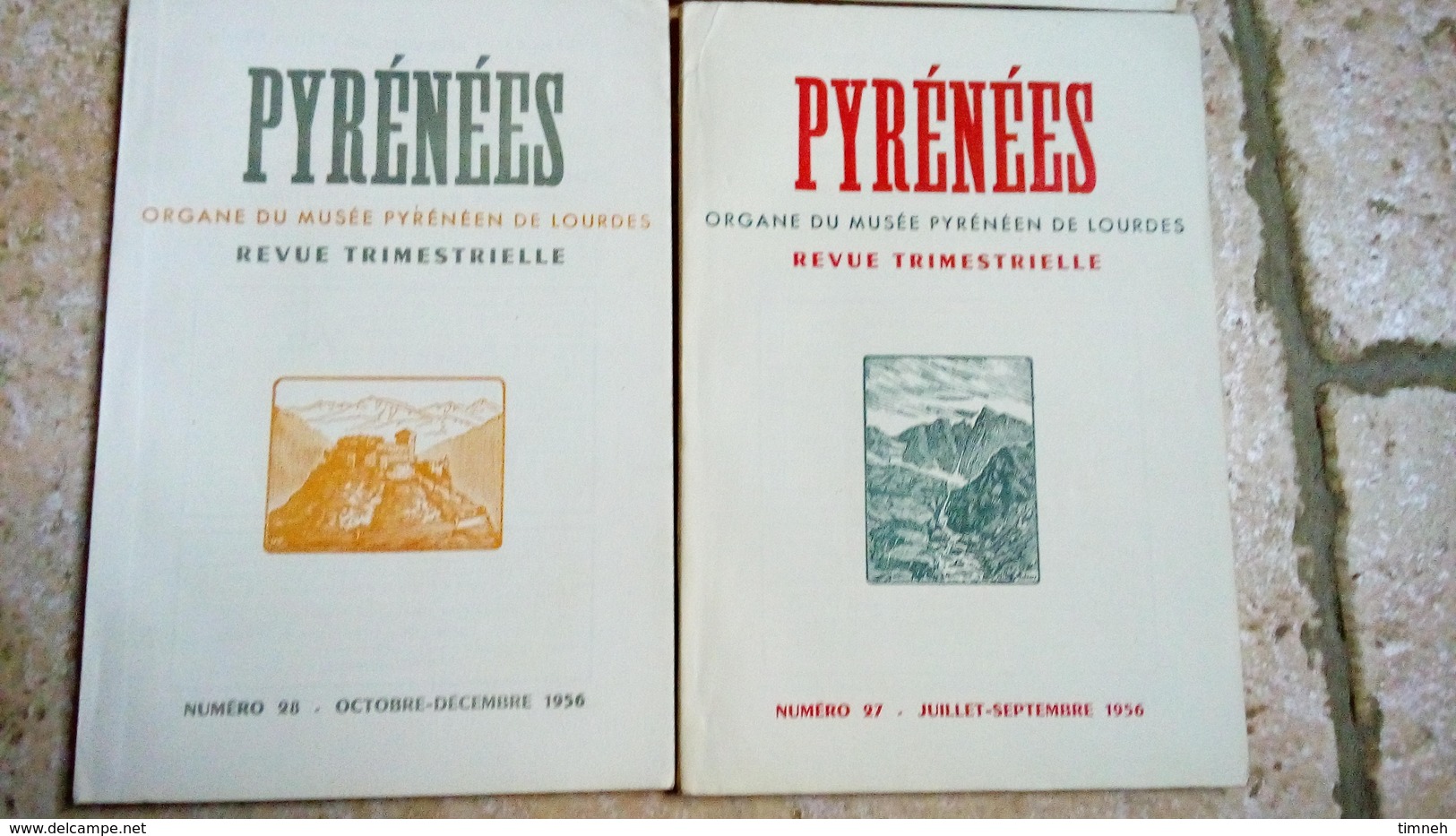 PYRENEES - N° 25-26-27-28 - Année 1956   - 4x REVUE TRIMESTRIEL  - Musée Pyreneen Du Chateau-fort De Lourdes - Tourisme & Régions