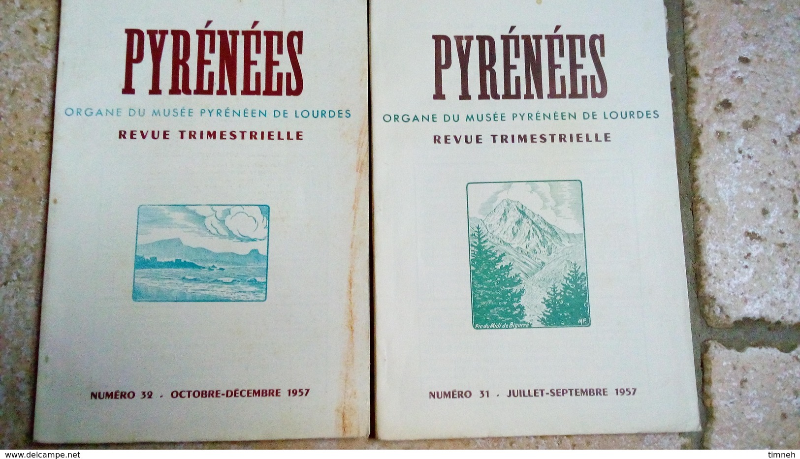 PYRENEES - N° 29-30-31-32 - Année 1957   - 4x REVUE TRIMESTRIEL  - Musée Pyreneen Du Chateau-fort De Lourdes - Tourisme & Régions