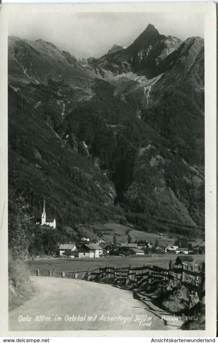 004171  Oetz Im Oetztal Mit Acherkogel  1930 - Oetz