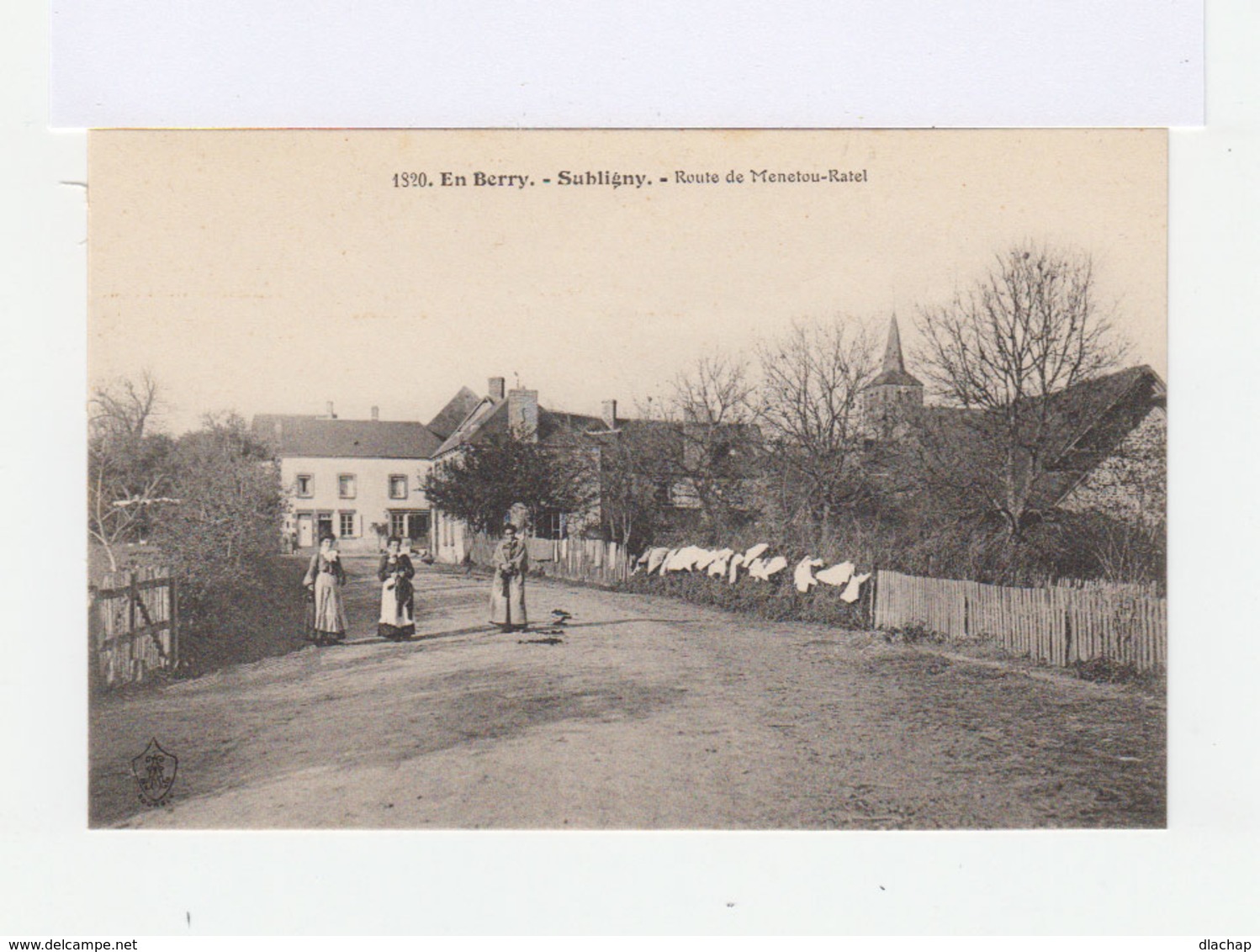 En Berry. Subligny. Route De Menetou Ratel. (3038) - Autres & Non Classés