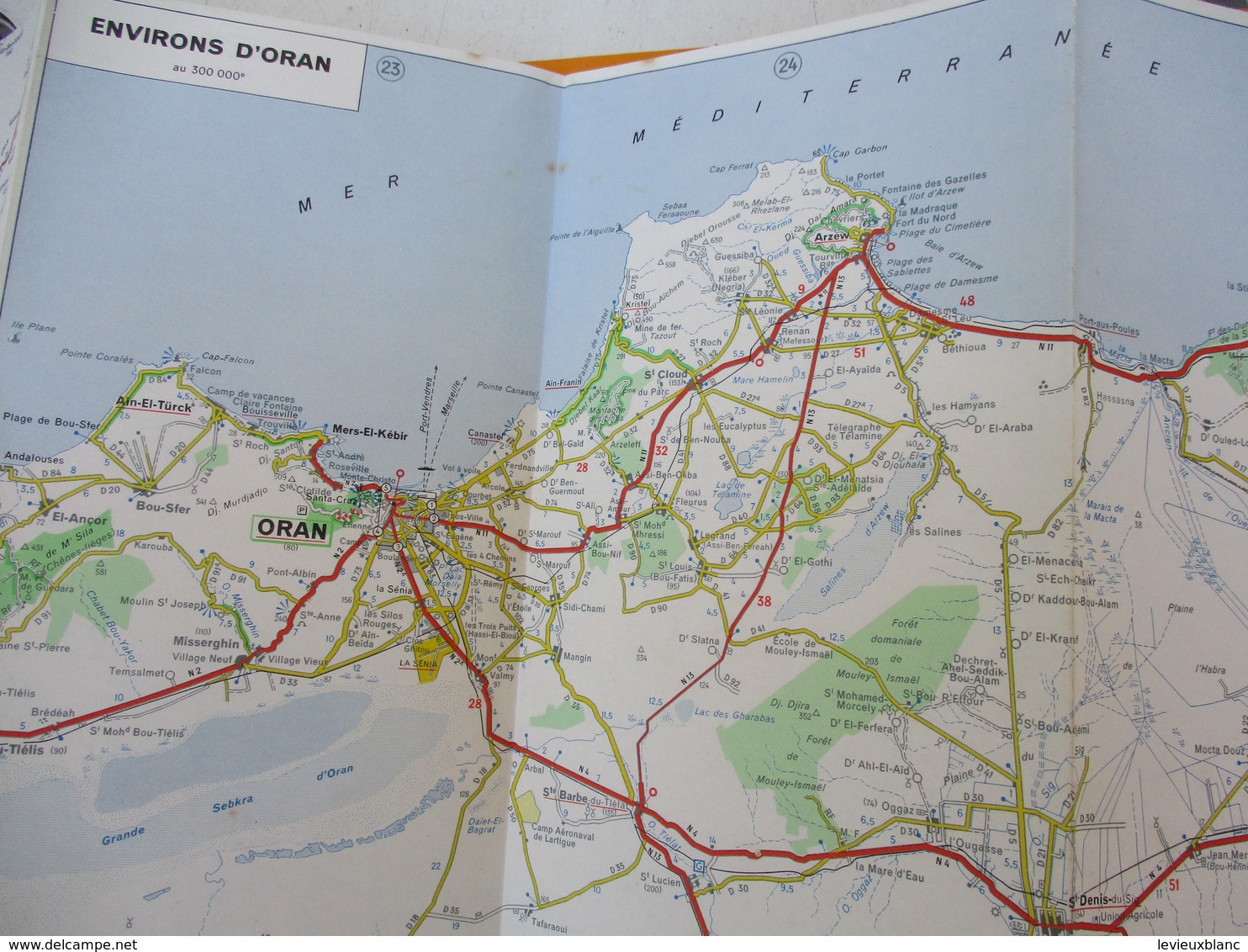 Carte Routiére Pneu MICHELIN/Algérie-Tunisie/N°172/Services De Tourisme/Agrandissements Oran-Alger-Tunis/1958   PGC205 - Cartes Géographiques