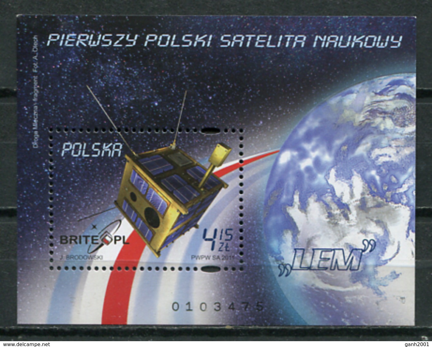 Poland 2011 Polonia / Space Satellite MNH Espacio Satélite / Cu8307  31 - Europa