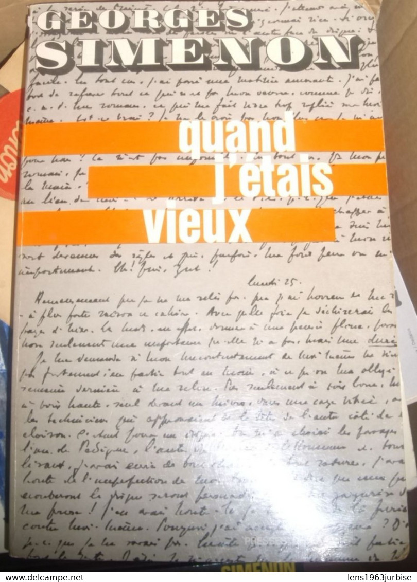 SIMENON Georges , Quand J' étais Vieux (1970 ) - Belgian Authors