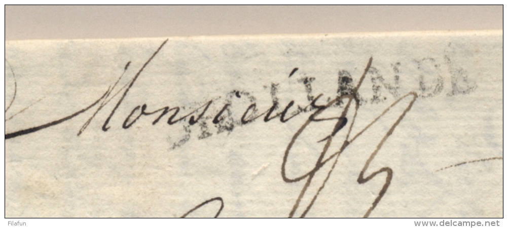 Nederland - 1779 - Complete Vouwbrief Met HOLLANDE Stempel Van Amsterdam Naar Montpellier - ...-1852 Voorlopers