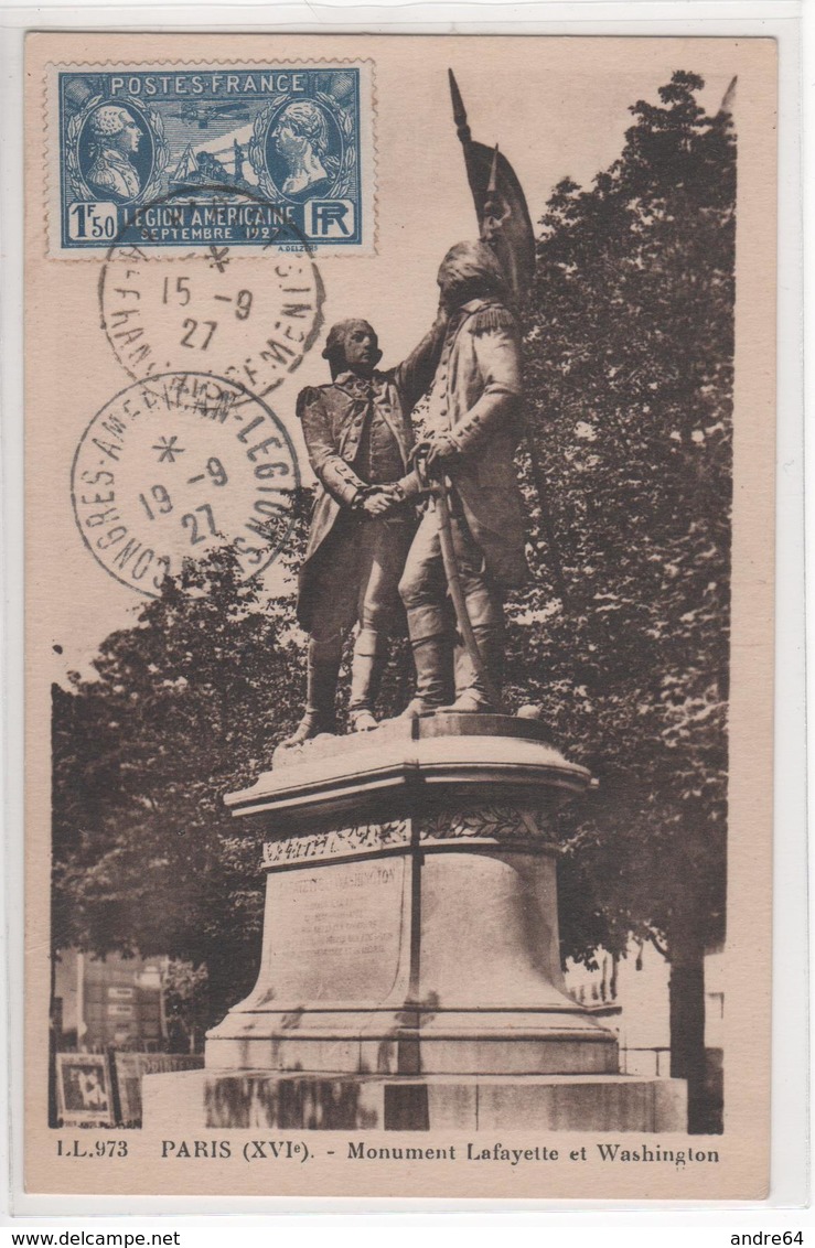 Carte Maximum Congrés Américan Légion Avec N° 245 Oblit Paris 15/9/27  Cote Yvert: F2  510E - ...-1929