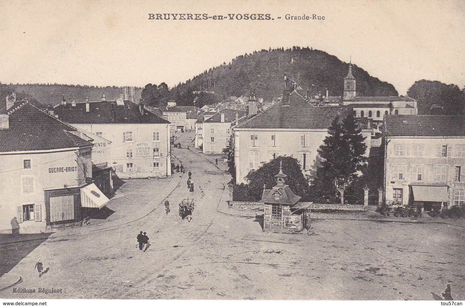 BRUYÈRES EN VOSGES - VOSGES  -  (88) -  CPA ANIMÉE. - Bruyeres