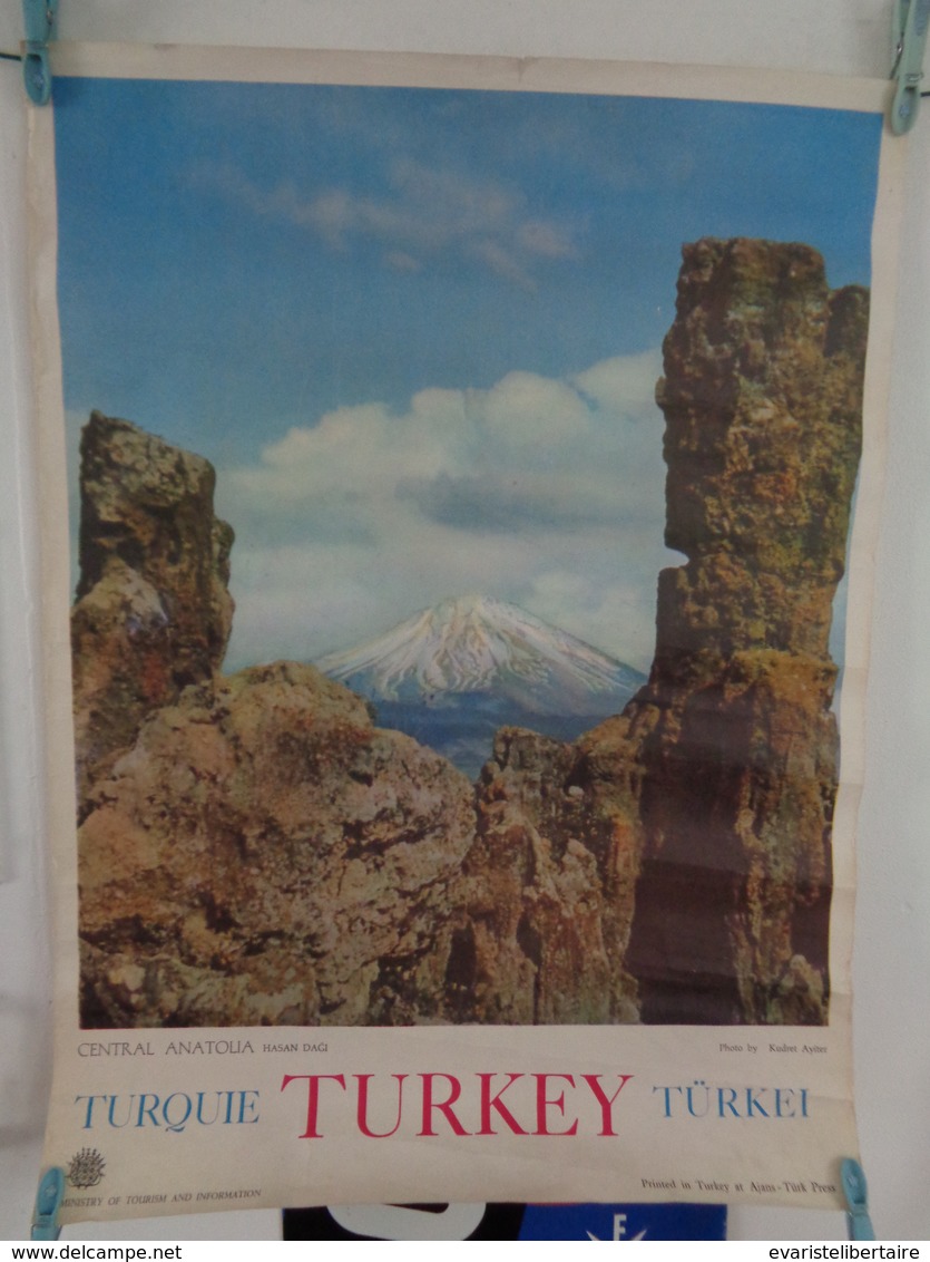 AFFICHE : TURKEY  ,H 67,3 L 49,5 - Affiches