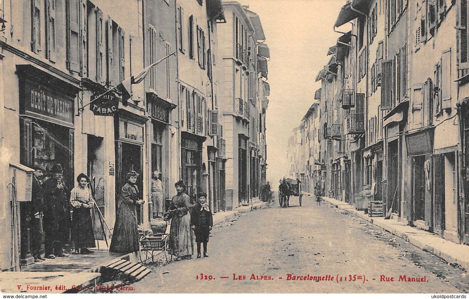 CPA  04 - BARCELONNETTE - Rue Manuel - Barcelonnette