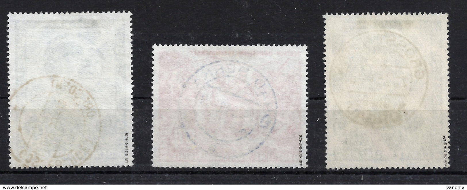 DDR 286/288 Gest., Gepr. Schönherr - Used Stamps