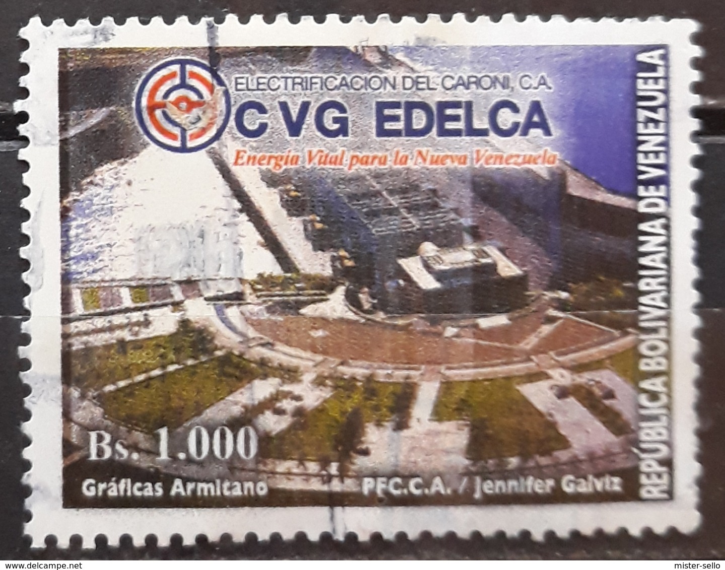VENEZUELA 2004 CVG EDELCA, Electricity Providers. USADO - USED. - Venezuela