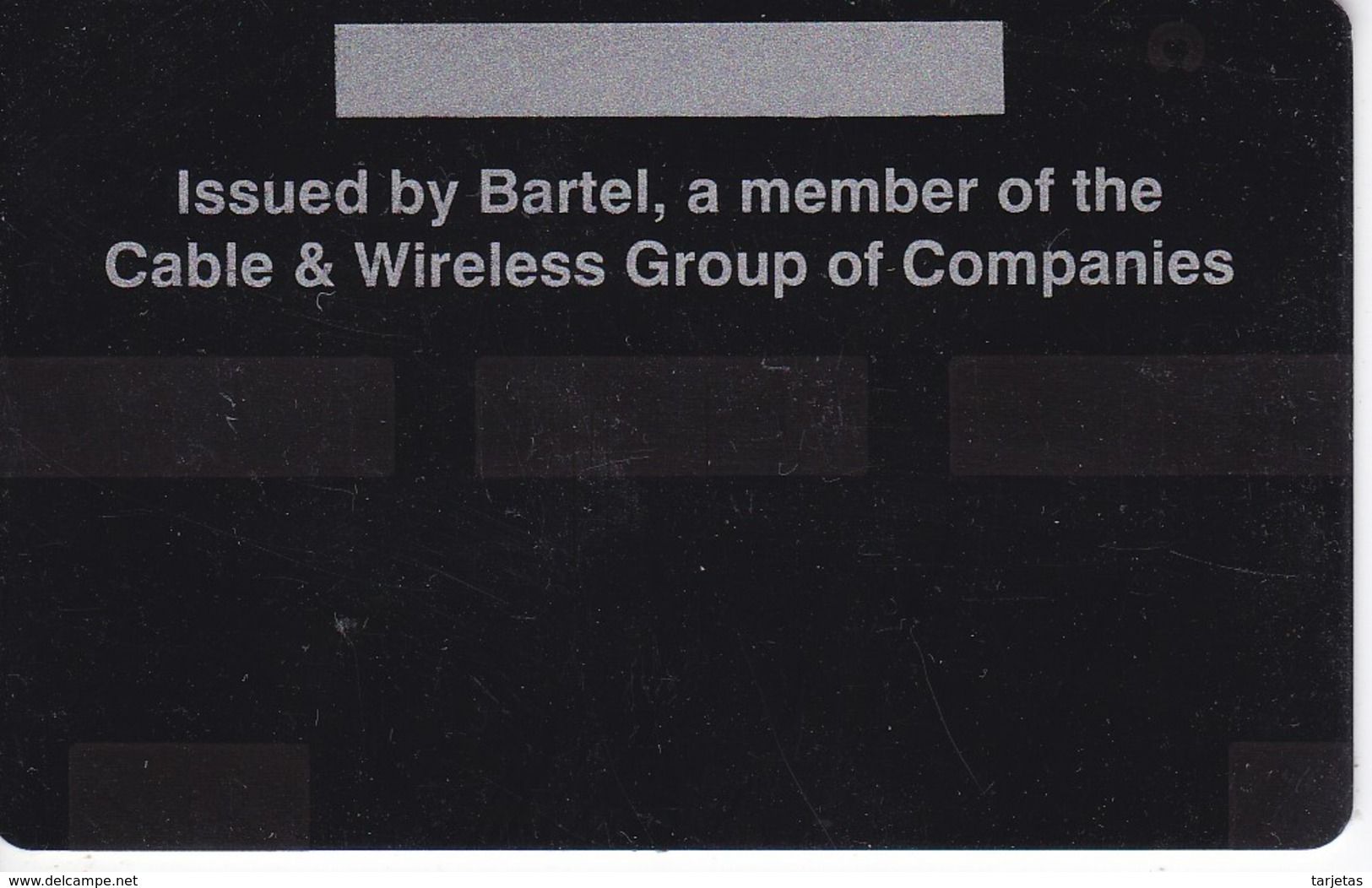 TARJETA DE BARBADOS DE $10 DE UNOS VELEROS SIN NUMERACION - FONDO GRIS (RARA) - Barbades