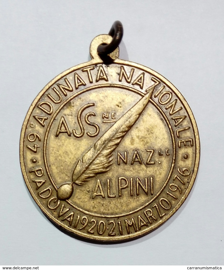 MEDAGLIA - PADOVA 49^ ADUNATA NAZIONALE ALPINI ( 1976 ) - Other & Unclassified