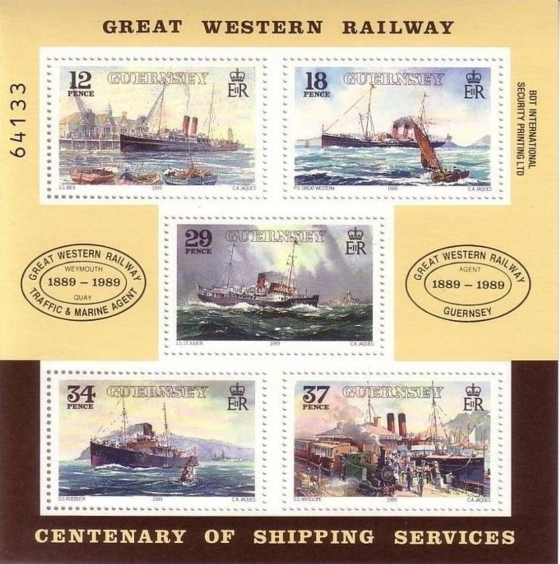 GUERNESEY 1989 BL 5 MNH Neufs - - Guernesey