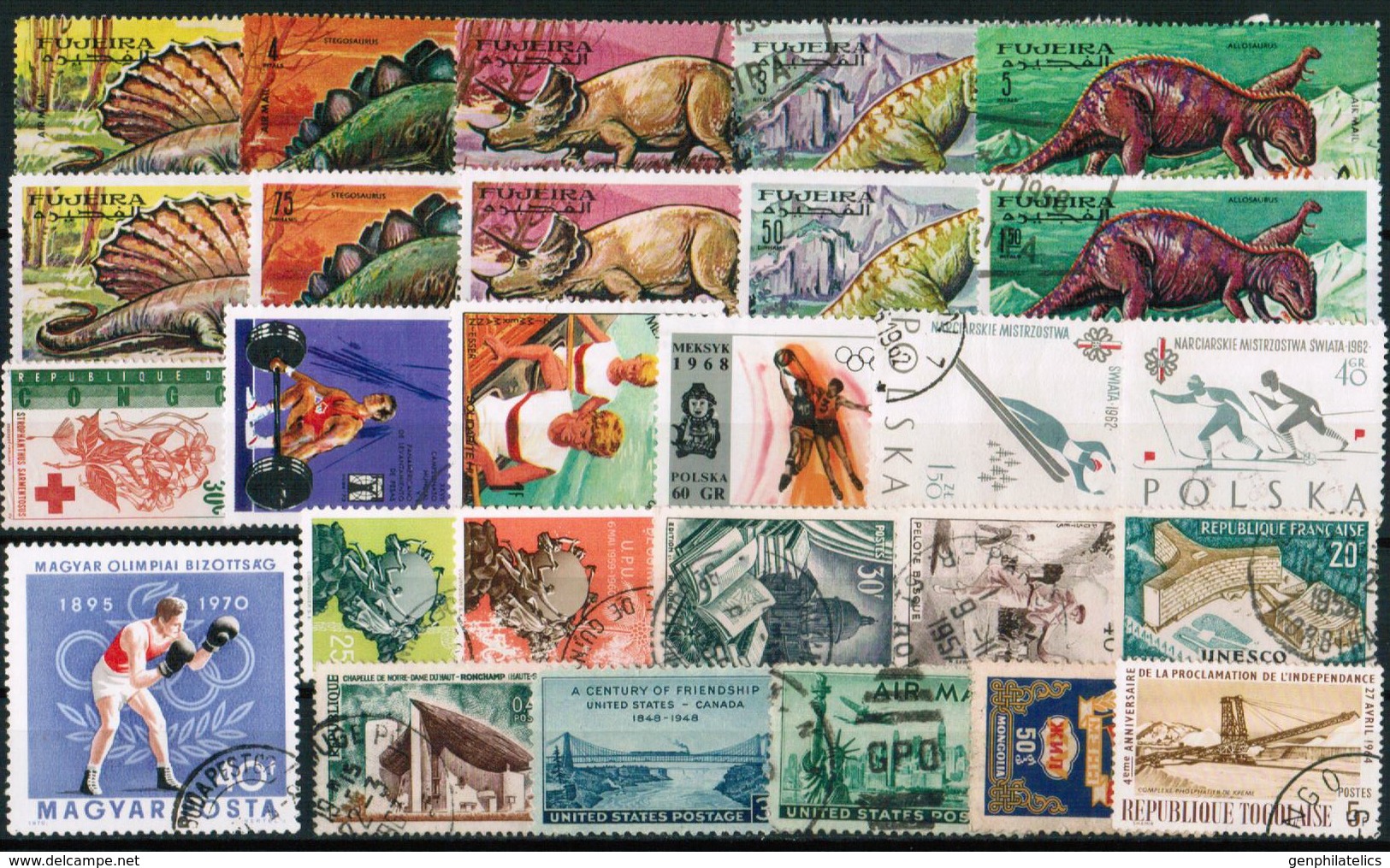 Lot Of 283 Stamps (9 Scans) - Different Countries - Vrac (max 999 Timbres)