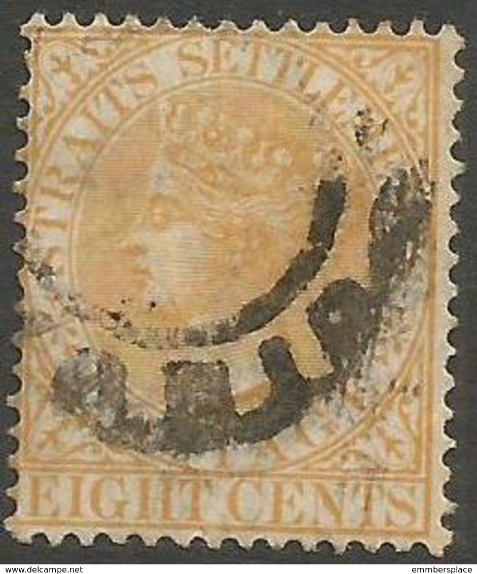 Straits Settlements  - 1882 Queen Victoria 8c Used   SG 52 - Straits Settlements