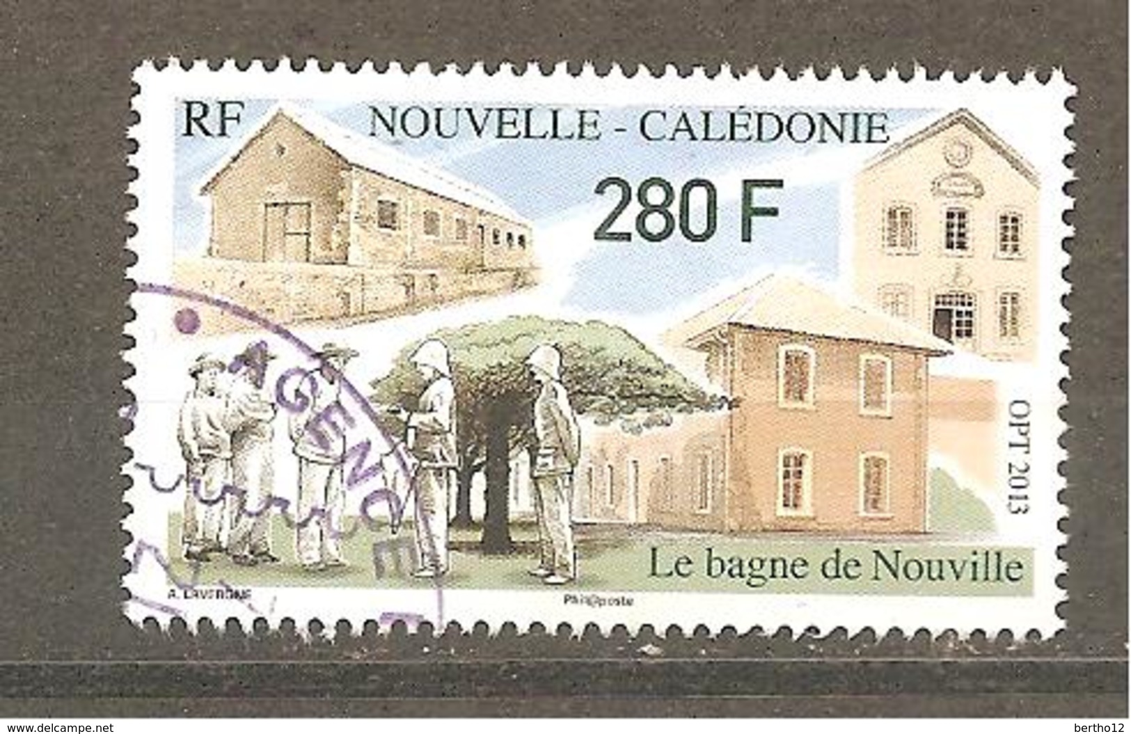 Nouvelle Calédonie 2013 Oblitéré Rond    Le Bagne De Nouville établissement Pénitentiaire - Oblitérés