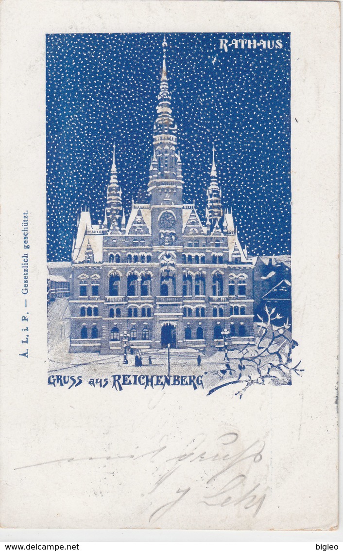 Gruss Aus Reichenberg - Schöner Stempel - Oesterr.Frankatur - 1900           (A-70-xx) - Tschechische Republik