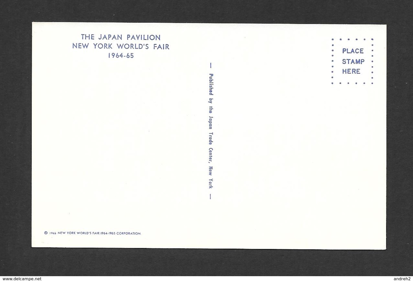 EXPOSITIONS - NEW YORK WORLD'S FAIR 1964-65 - THE JAPAN PAVILION - BY JAPAN TRADE CENTER - Expositions