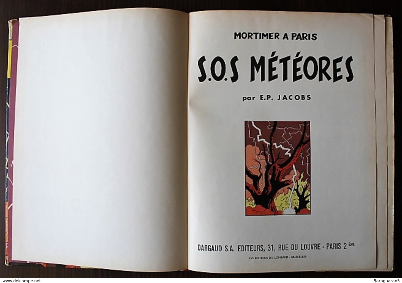 BD BLAKE ET MORTIMER - 7 - S.O.S. Météores - Mortimer à Paris - EO 1959 - Blake & Mortimer