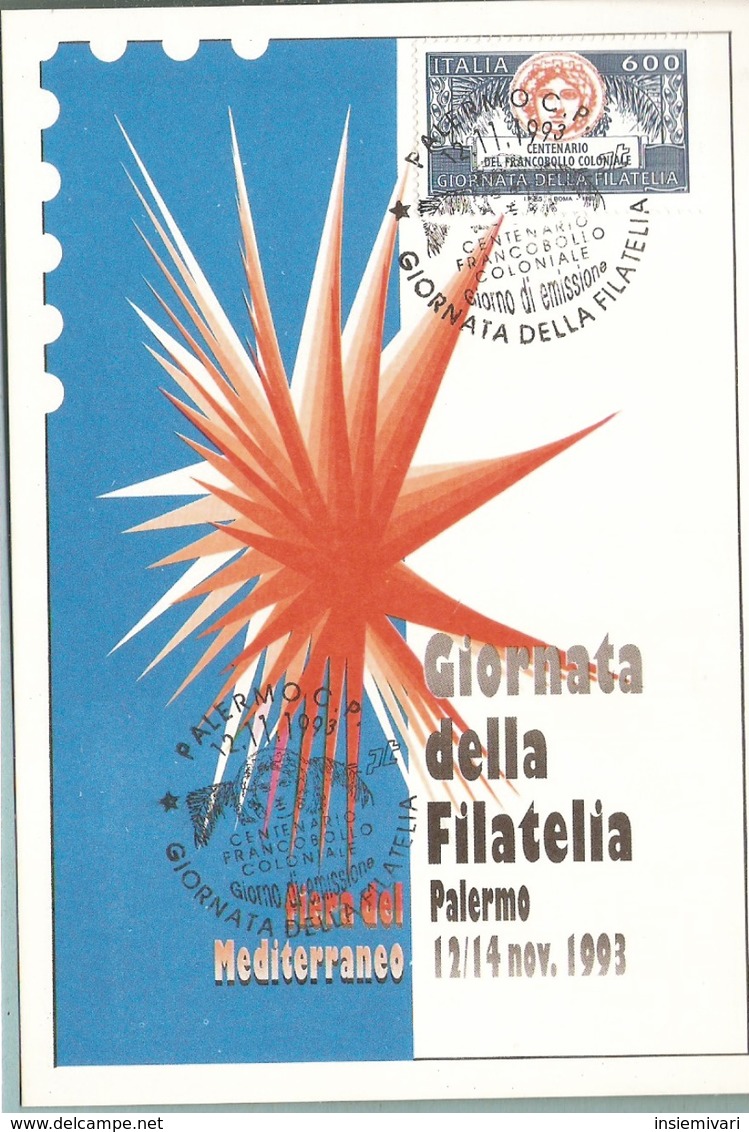 E+GIORNATA DELLA FILATELIA -PALERMO 1993 - Sammlerbörsen & Sammlerausstellungen