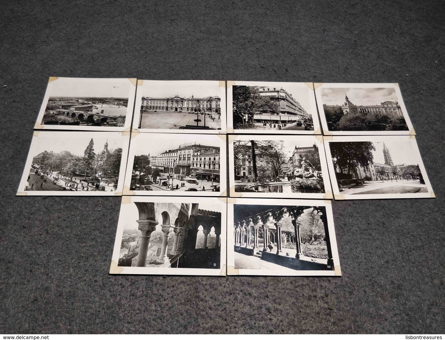 ANTIQUE LOT X 10 SMALL PHOTOS FRANCE - PARIS CITY VIEWS - Bobines De Films: 35mm - 16mm - 9,5+8+S8mm