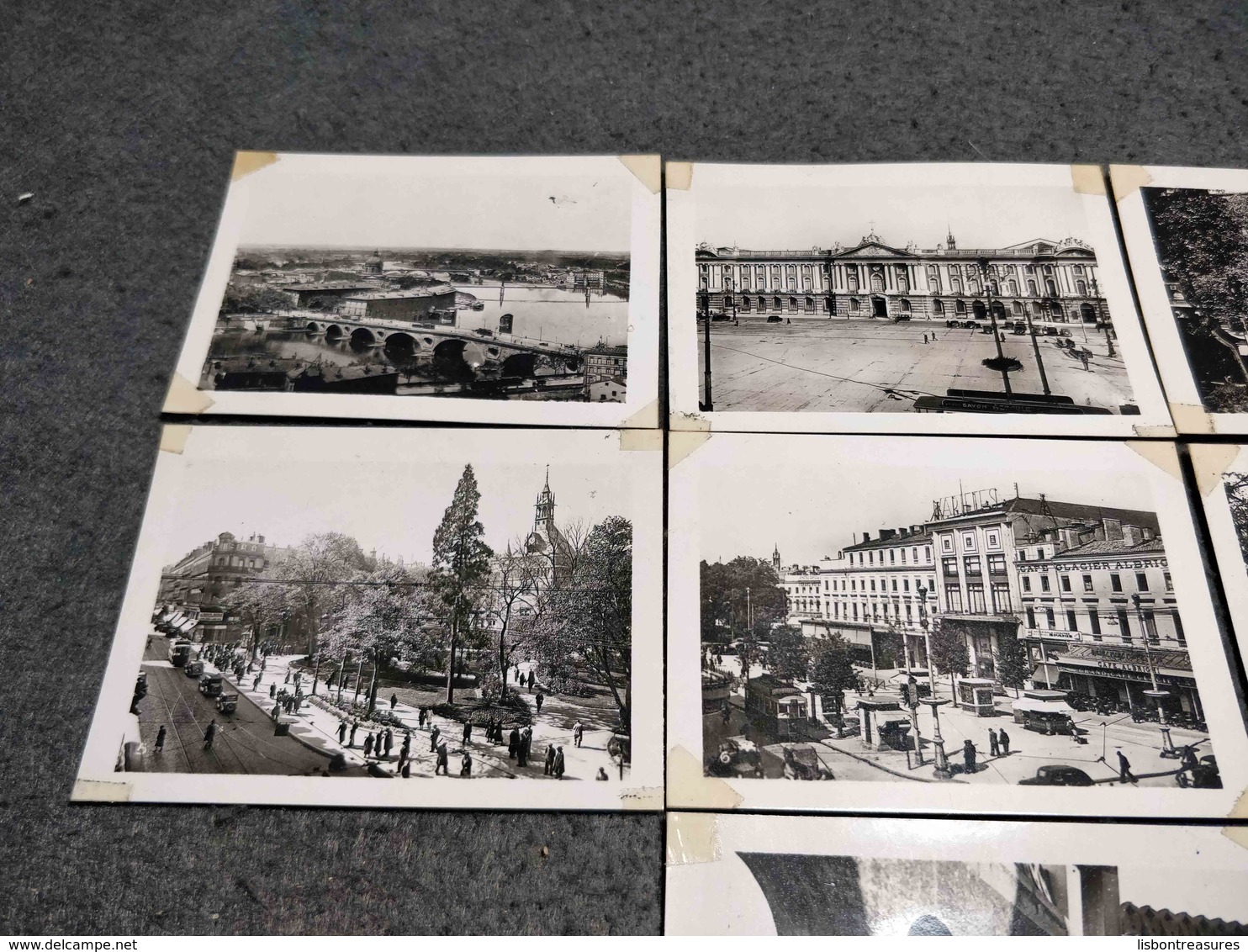 ANTIQUE LOT X 10 SMALL PHOTOS FRANCE - PARIS CITY VIEWS - Bobinas De Cine: 35mm - 16mm - 9,5+8+S8mm