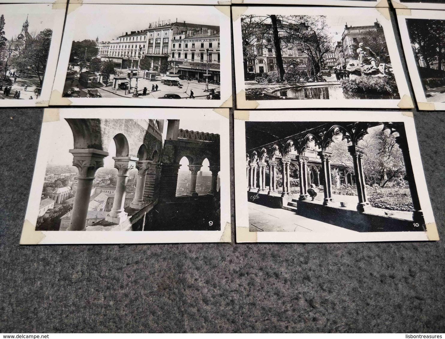 ANTIQUE LOT X 10 SMALL PHOTOS FRANCE - PARIS CITY VIEWS - Bobines De Films: 35mm - 16mm - 9,5+8+S8mm