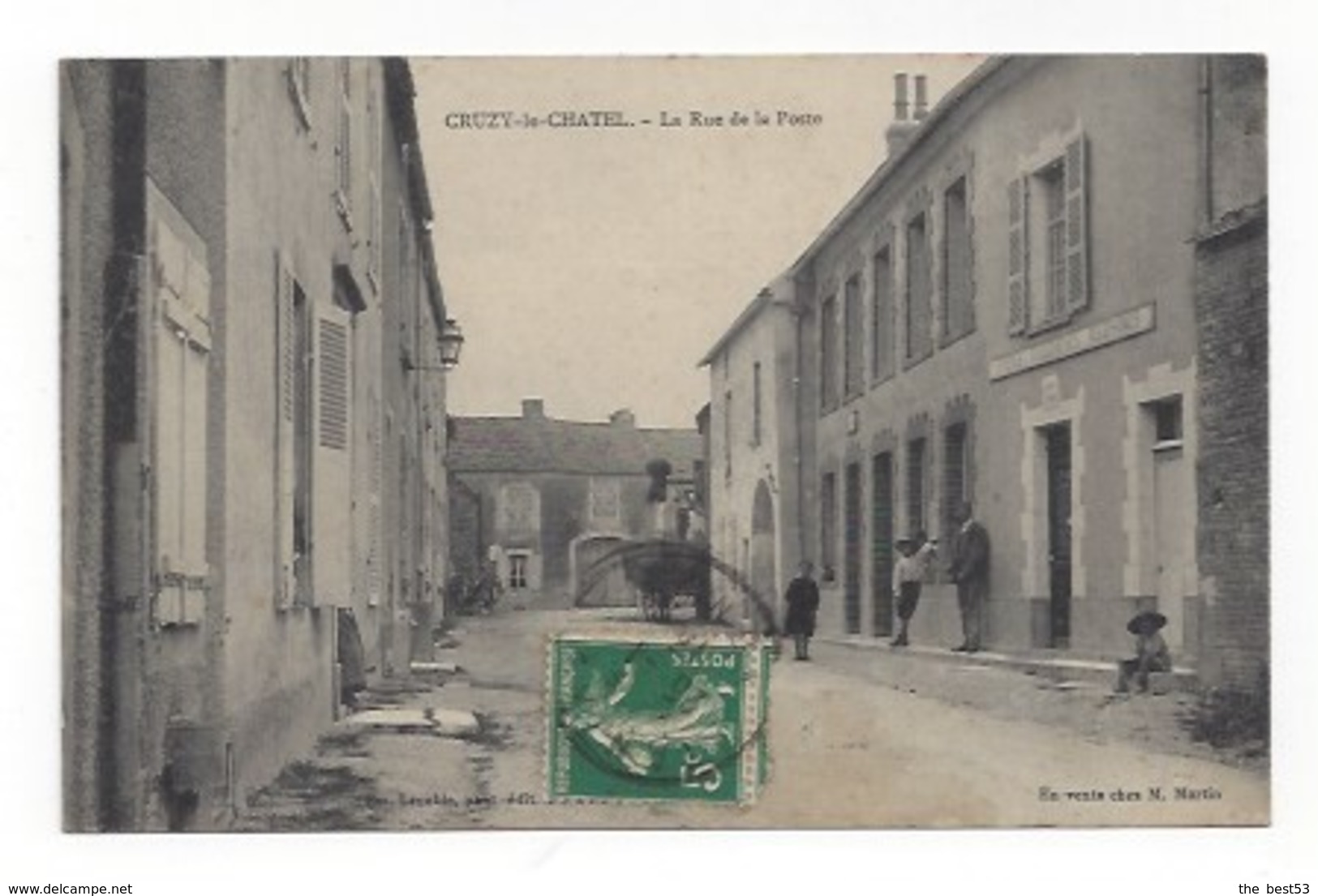 Cruzy Le Chatel  -  La Rue De La Poste - Cruzy Le Chatel