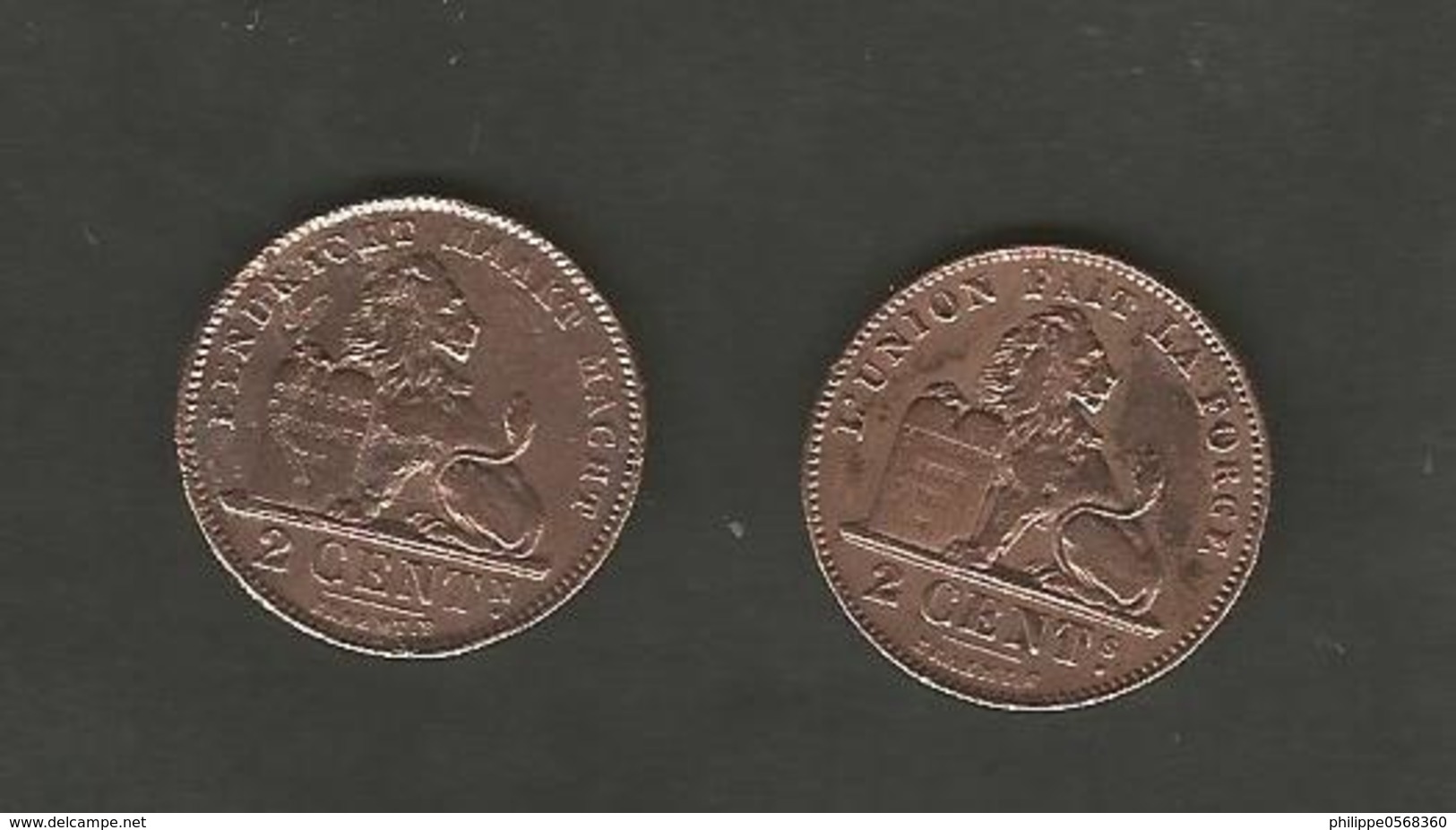 Lot De Monnaies  2 Cts  Belgique - 2 Cents