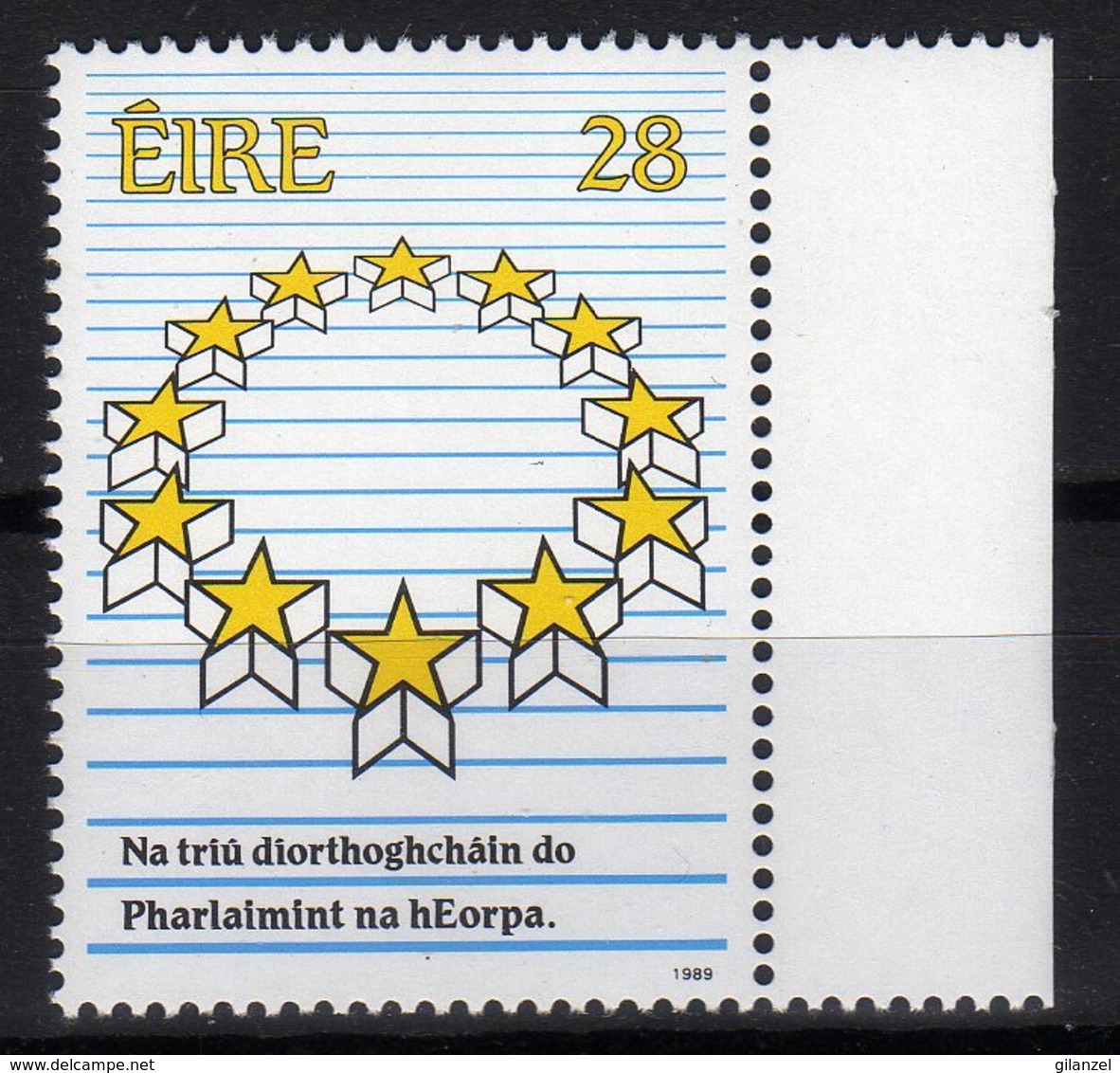 Eire 1989 EUROPEAN PARLIAMENT ELECTIONS 3eme élection Du Parlement Européen MNH - Idee Europee