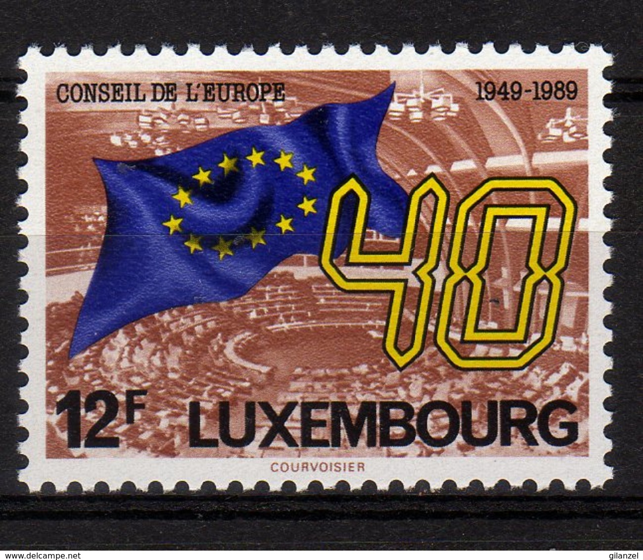 Luxembourg 1989 40 Ans Du Conseil De L'Europe MNH - Europäischer Gedanke