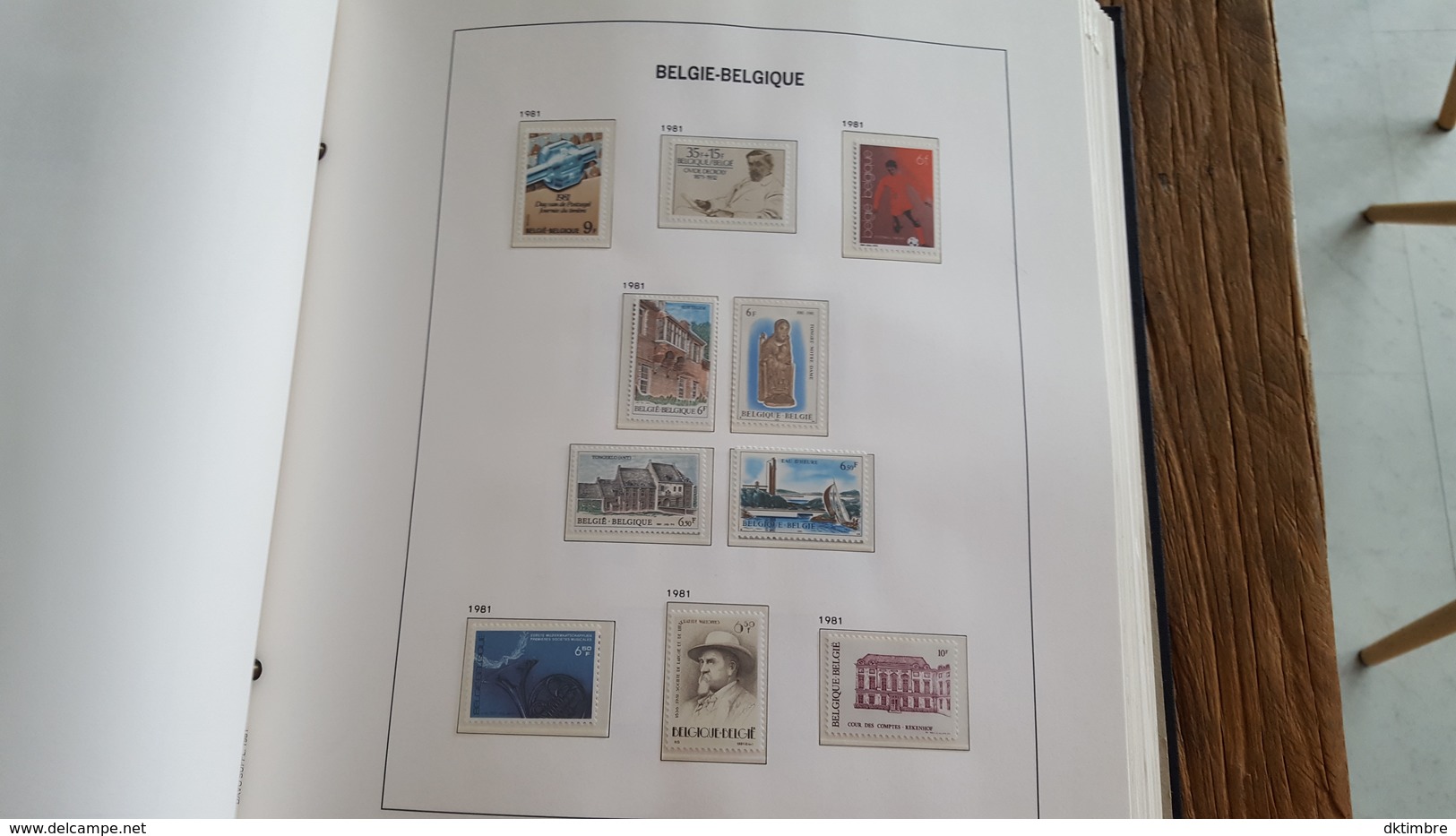 LOT 4016155 ALBUM DAVO DE BELGIQUE TIMBRE NEUF**/* OBLITERE PORT A 10 EUROS