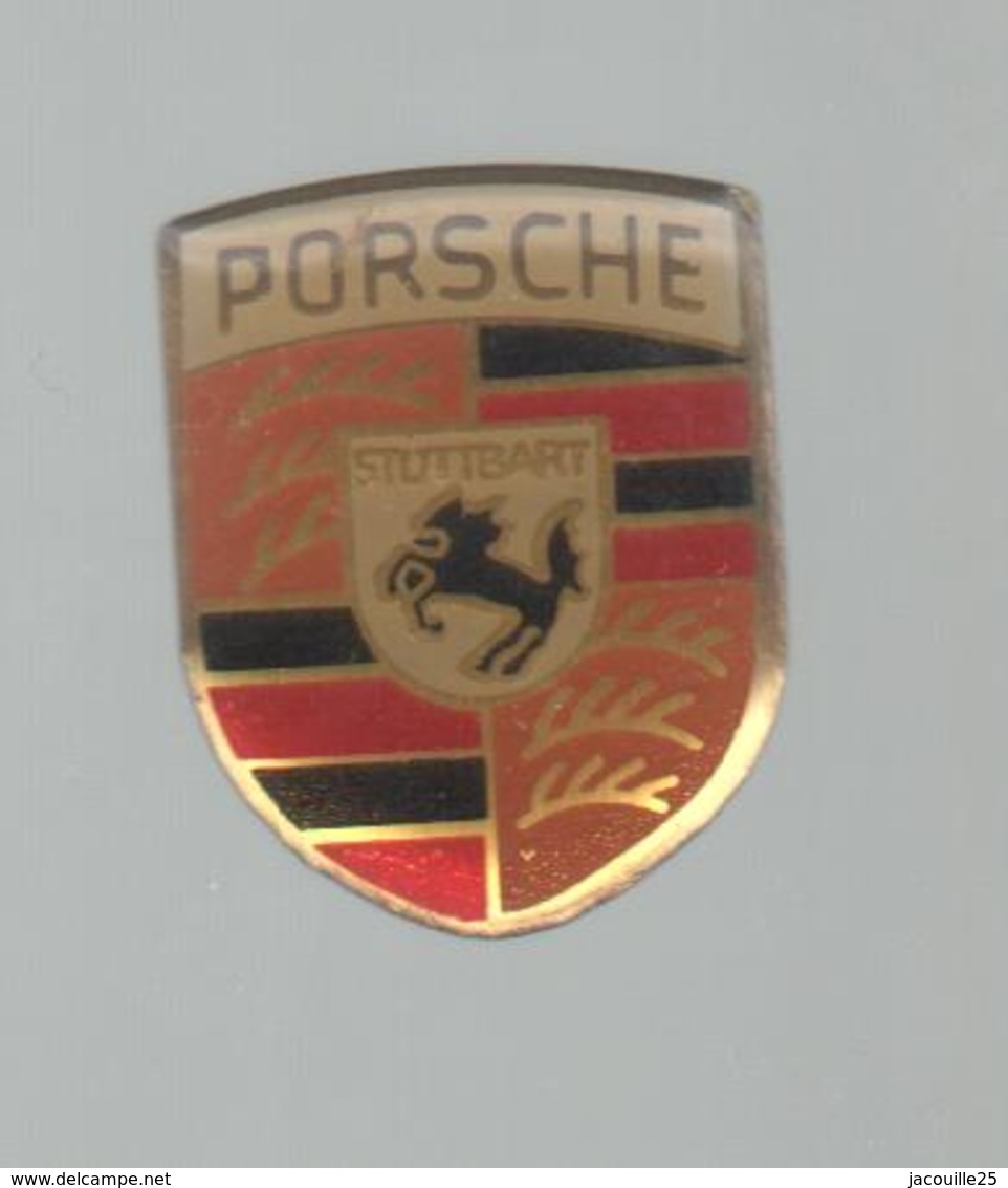 PINS PIN'S AUTO PORSCHE  AUTOMOBILE BLASON LOGO 25 MMS PETITES LETTRES - Porsche